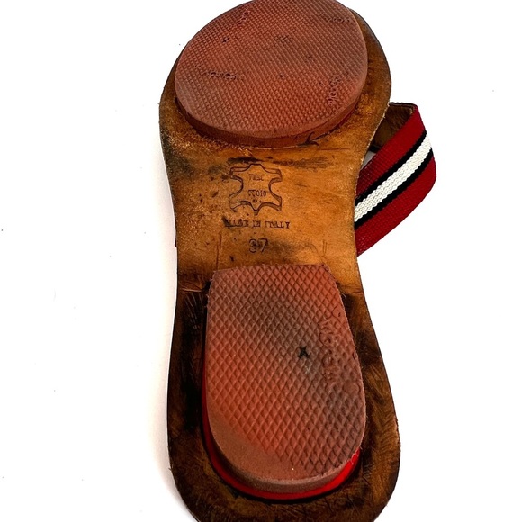 Dolce & Gabbana D&G Striped Thong Sandals 37 - Picture 10 of 13